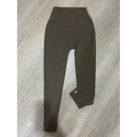 SET Active Pants - Set Active Sport body High Waisted Brown Leggings Womens Size Medium Fit